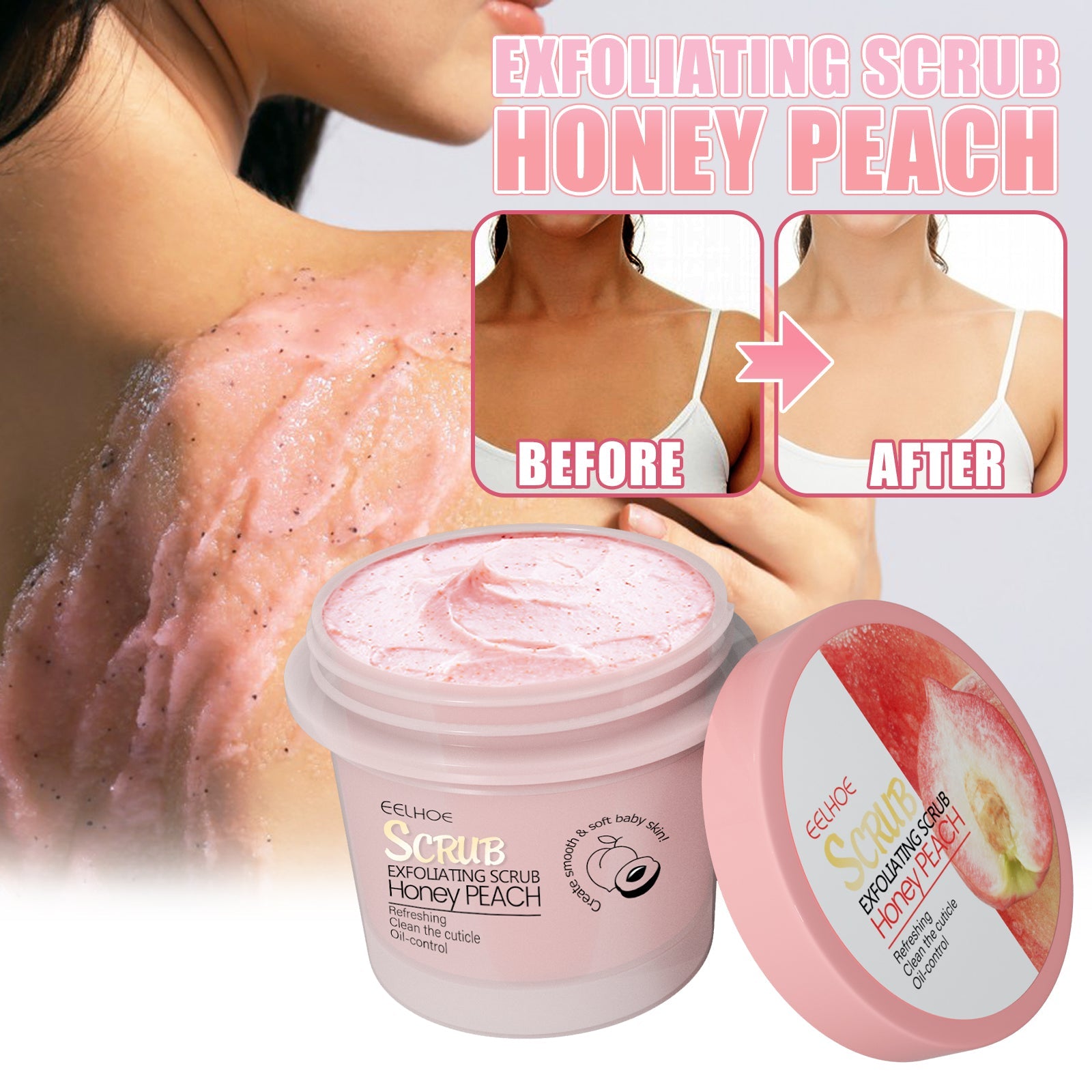 Peach Body Scrub Cream