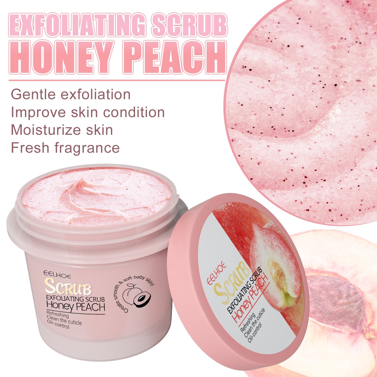 Peach Body Scrub Cream