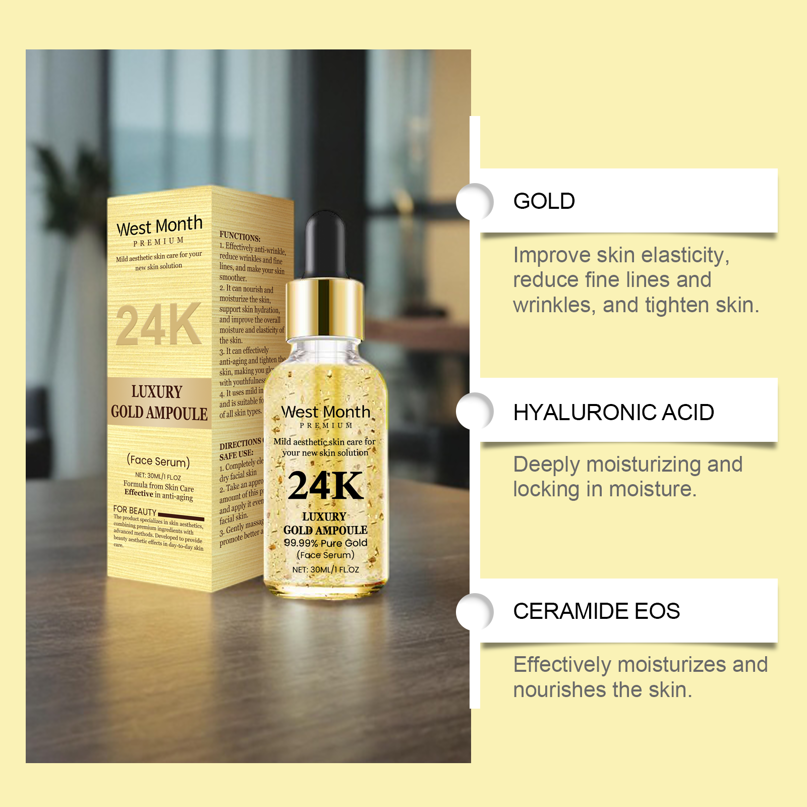 24K Luxury Gold Ampoule